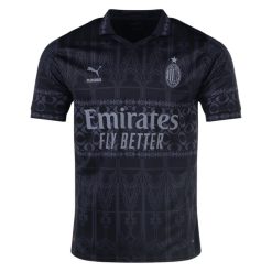 Puma x Pleasures AC Milan 2024 Men's Fourth Shirt - Dark Version