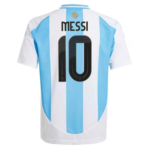 Adidas Argentina #10 Lionel Messi 2024 Youth Home Shirt