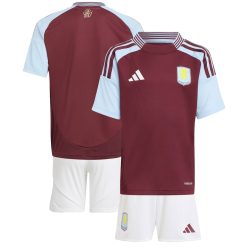 Adidas Aston Villa 2024/25 Infant Home Shirt & Shorts Set