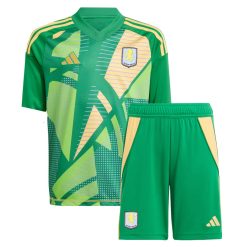 Adidas Aston Villa 2024/25 Infant Home Goalkeeper Shirt & Shorts Set