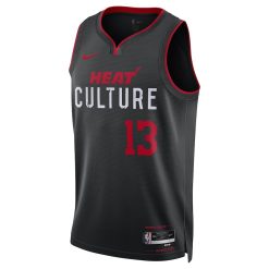 Nike Miami Heat #13 Bam Adebayo Unisex  Swingman Jersey - Black - City Edition