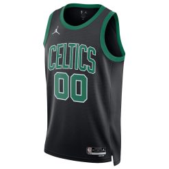 Jordan Boston Celtics  Unisex  Swingman Custom Jersey - Statement Edition - Black