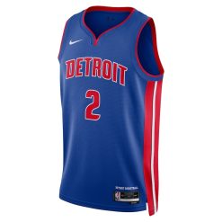 Nike Detroit Pistons #2 Cade Cunningham Unisex Swingman Jersey - Icon Edition - Blue