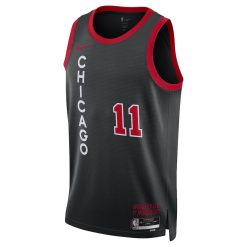 Nike Chicago Bulls #11 DeMar DeRozan Unisex Swingman Jersey -  City Edition - Black