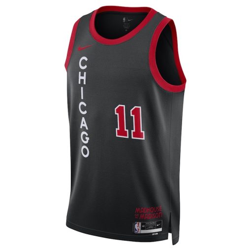 Nike Chicago Bulls #11 DeMar DeRozan Unisex Swingman Jersey -  City Edition - Black