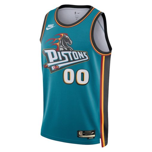 Nike Detroit Pistons Custom Unisex Swingman Jersey - Classic Edition - Teal