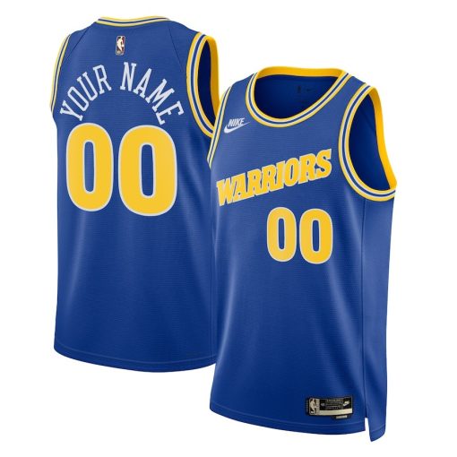 Nike Golden State Warriors Custom Unisex Swingman Jersey - Classic Edition - Blue - Image 3