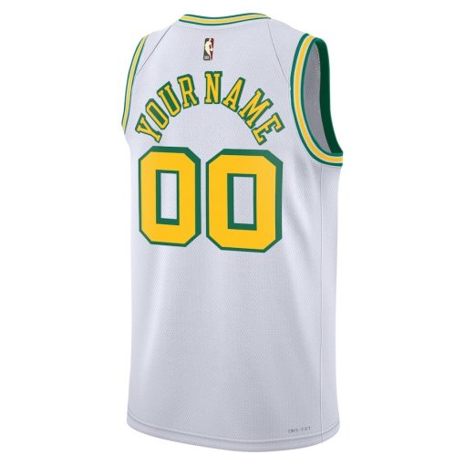 Nike Houston Rockets Custom Unisex Swingman Jersey - Classic Edition - White - Image 2
