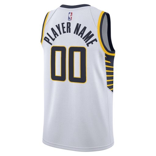 Nike Indiana Pacers   Swingman Custom Jersey - Association Edition - White - Image 2