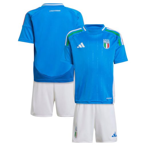 Adidas Italy 2024 Infant Home Shirt & Shorts Set - Image 3