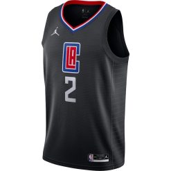 Jordan LA Clippers #2 Kawhi Leonard Unisex Swingman Jersey - Statement Edition - Black