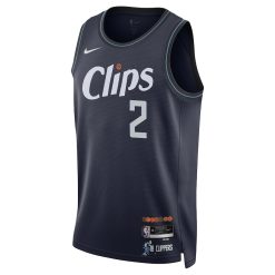 Nike LA Clippers #2 Kawhi Leonard Unisex Swingman Jersey - City Edition - Navy