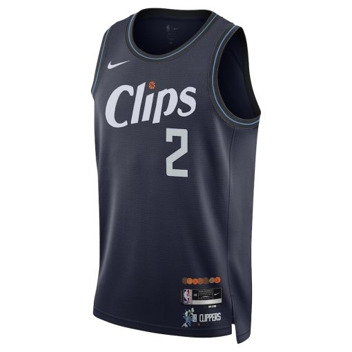 Nike LA Clippers #2 Kawhi Leonard Unisex Swingman Jersey - City Edition - Navy