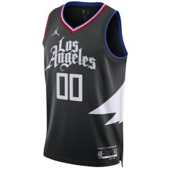 Jordan LA Clippers Custom Unisex Swingman Jersey - Statement Edition - Black
