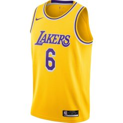 Nike Los Angeles Lakers #6 LeBron James Unisex Swingman Player Jersey -  Icon Edition - Gold