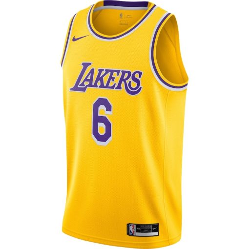 Nike Los Angeles Lakers #6 LeBron James Unisex Swingman Player Jersey -  Icon Edition - Gold