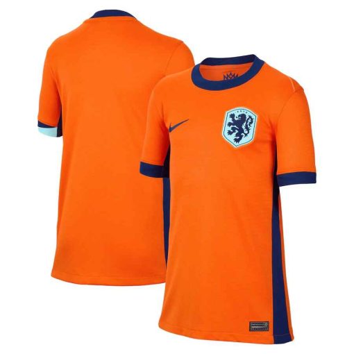 Nike Netherlands 2024 Youth Home Stadium Shirt - Image 3