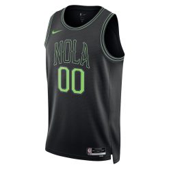 Nike New Orleans Pelicans Custom Unisex Swingman Jersey - City Edition - Black