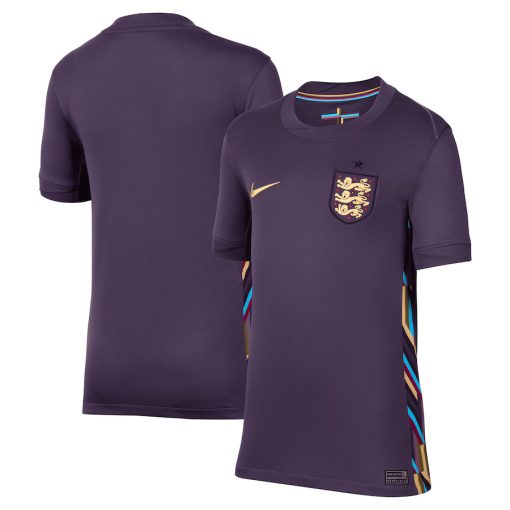 Nike England 2024 Youth Away Stadium Shirt - Image 3