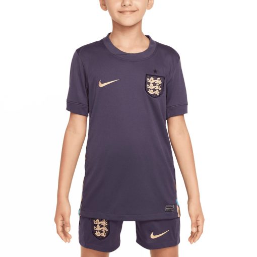 Nike England 2024 Youth Away Stadium Shirt - Image 4